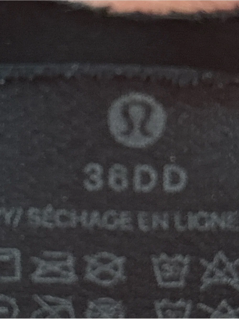 Lululemon Enlite Bra 36DD Zip Front High Support Weave Back Black Padded